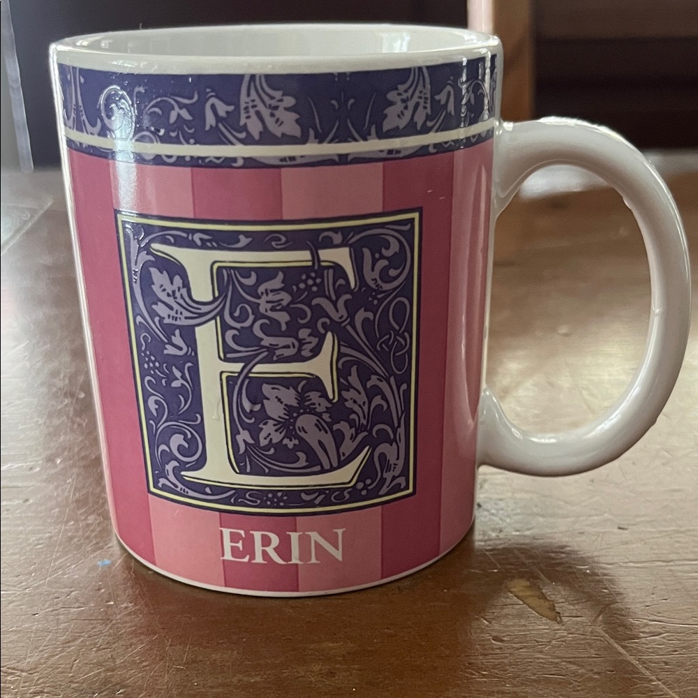 Russ Pink and Purple Name Mug Erin